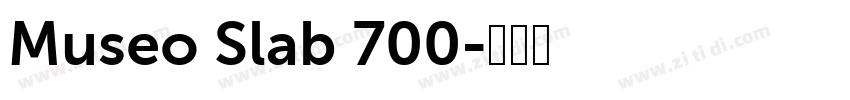 Museo Slab 700字体转换